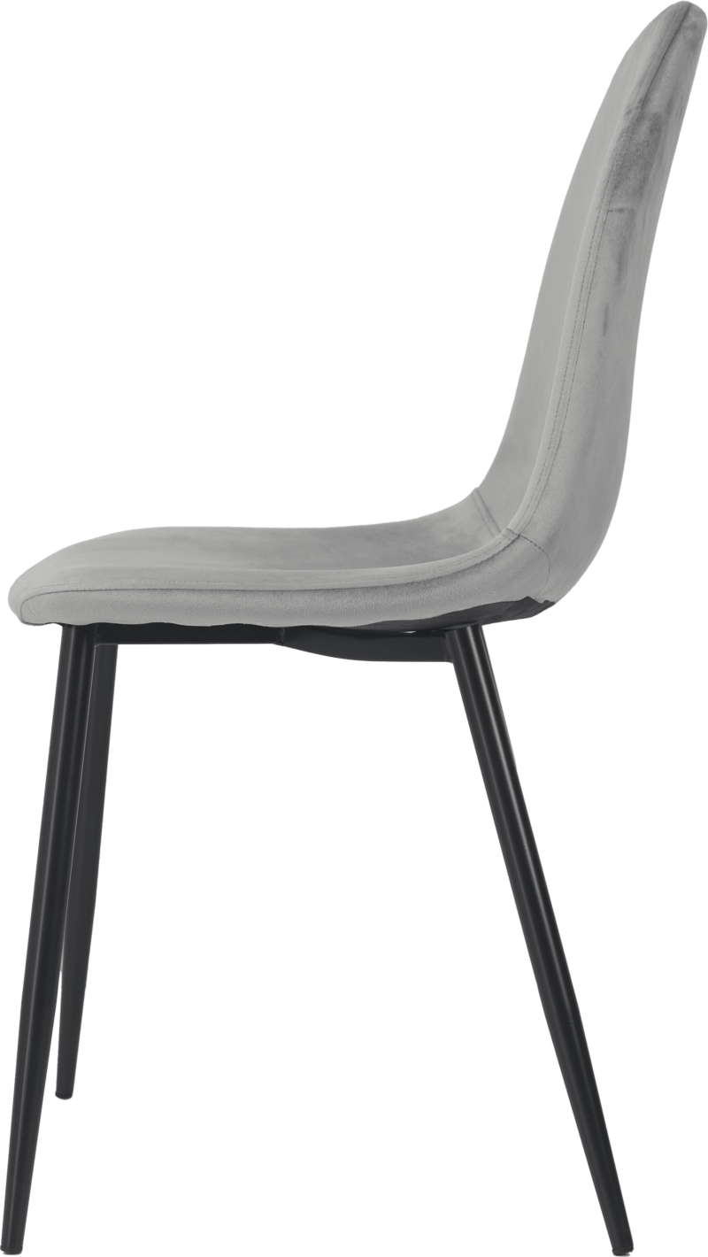 Mundo dining Chair - Grey Velvet(3)