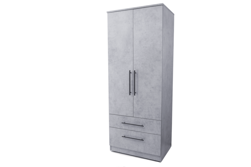 Concrete 2 door _ 2 drawer Wardrobe(2)